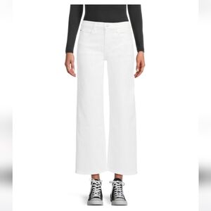 Hudson Jeans Rosalie High Rise Wide Leg In White  Size 32